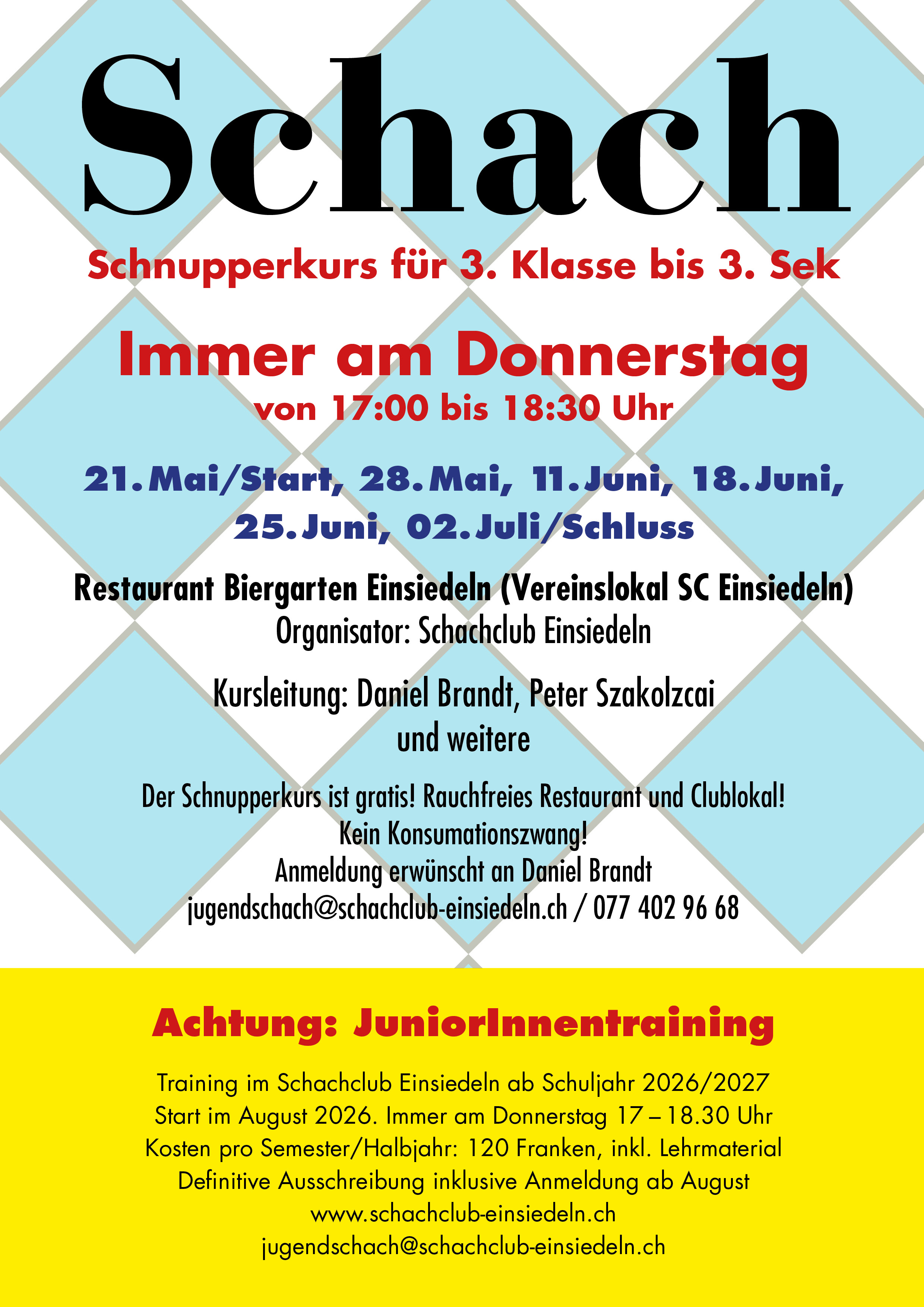 Schnupperkurs Flyer