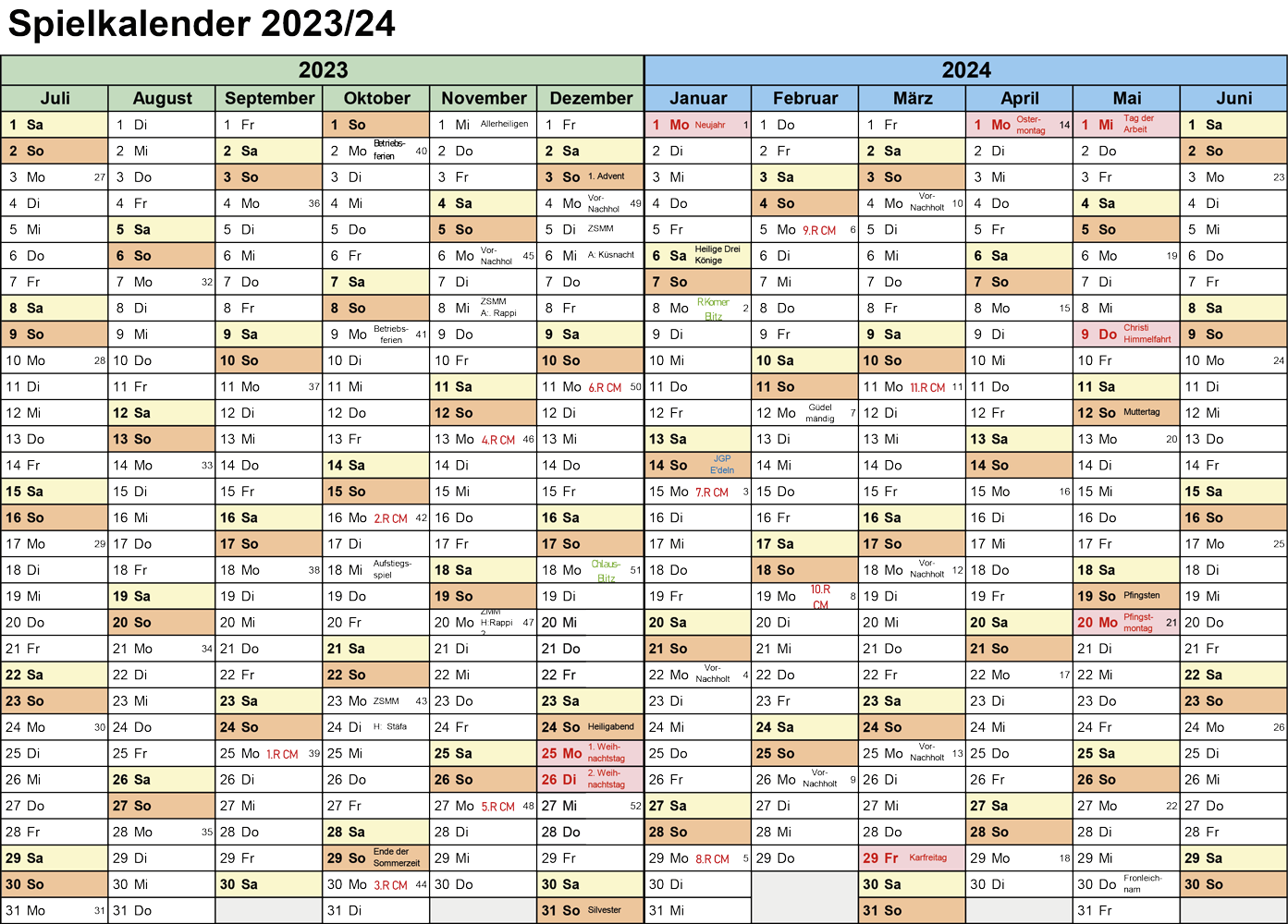 Spielplan 23 24